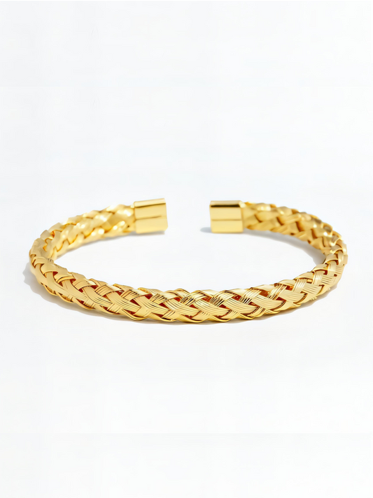 Braided Cord Bracelet (Gold)