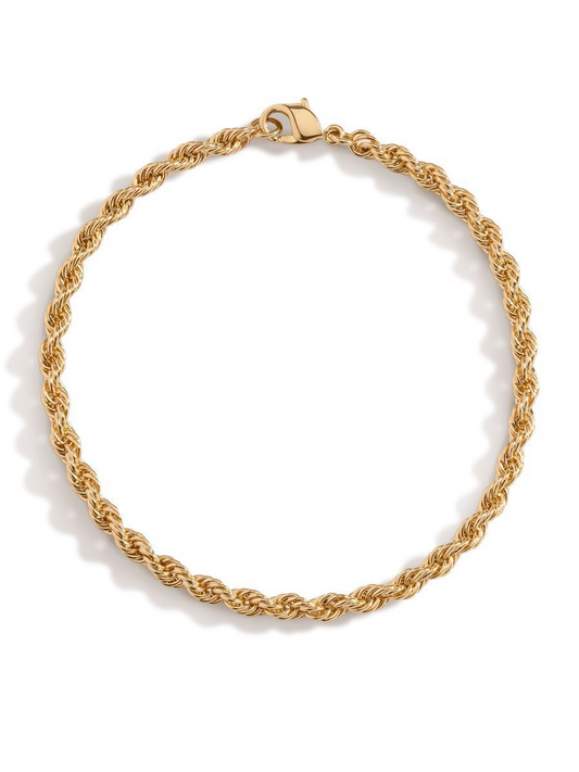 3mm Rope Bracelet (Gold)