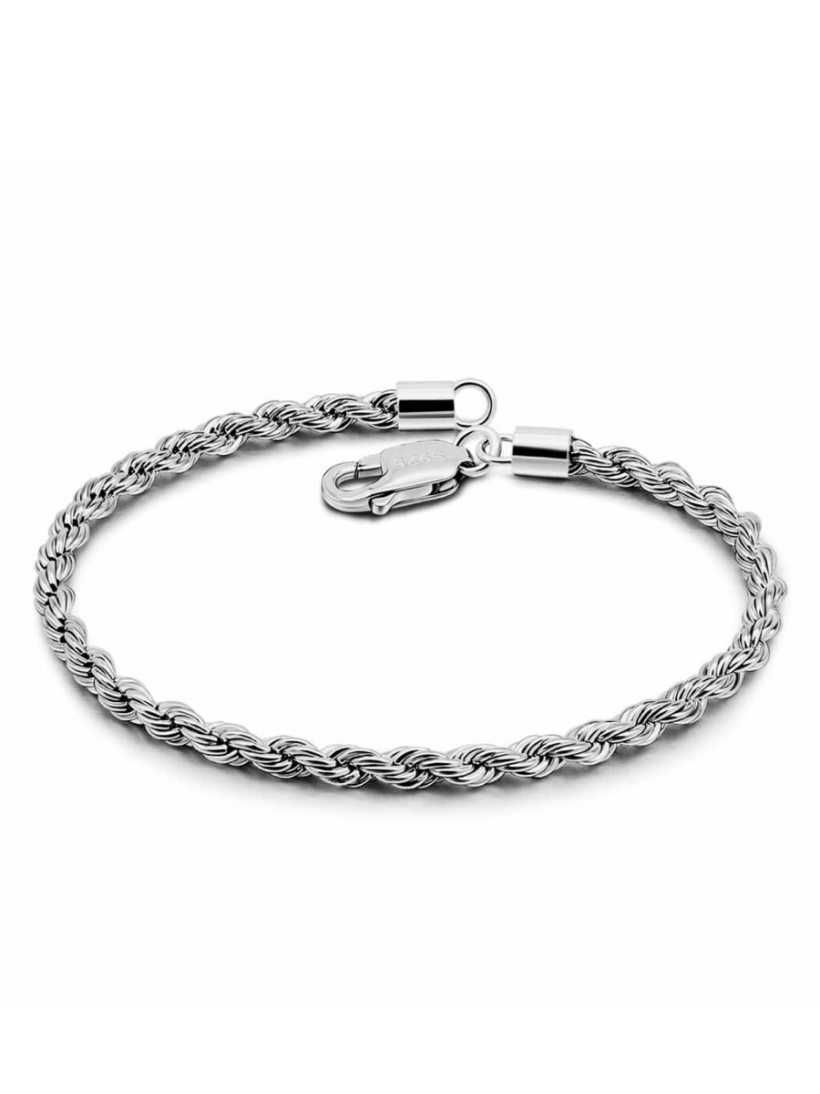 6mm Rope Bracelet (Silver)