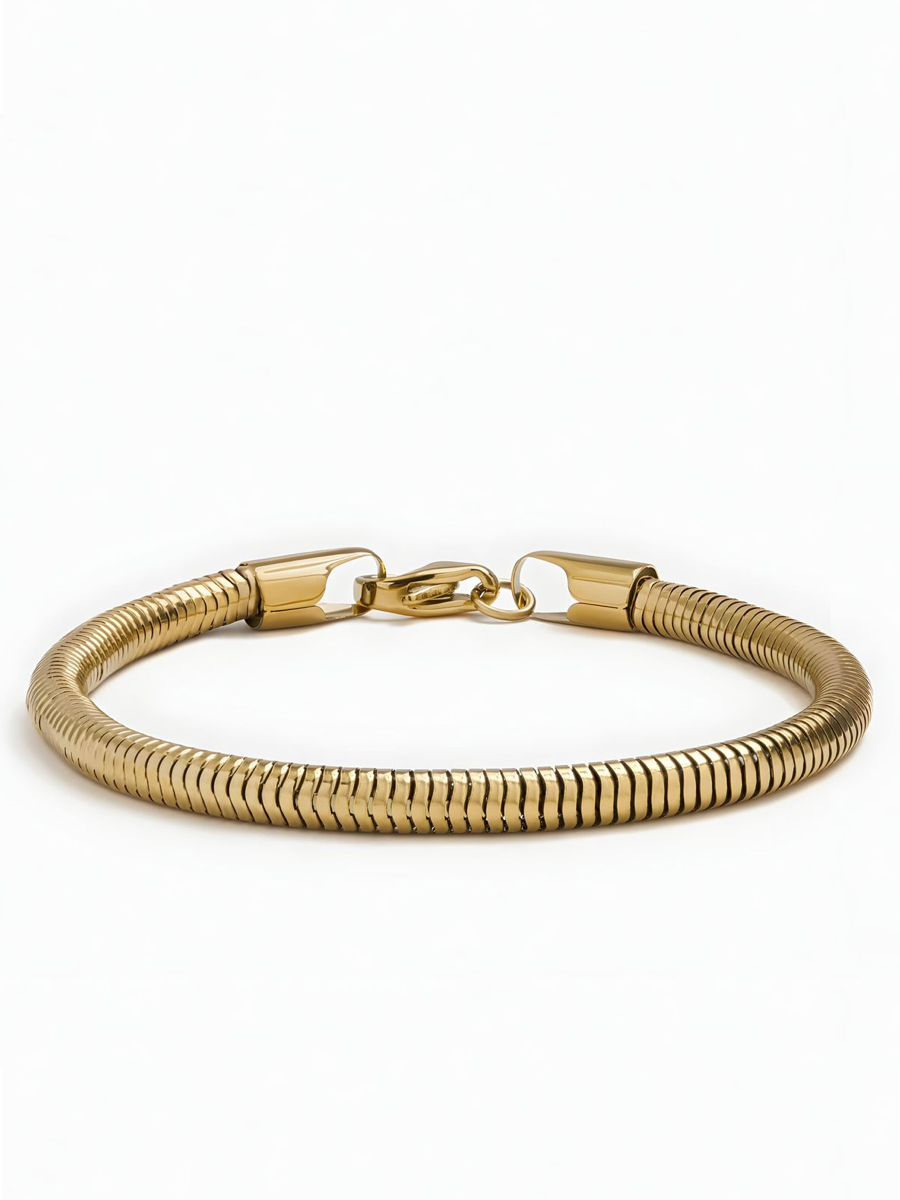 2.5mm Snake Bracelet (Gold)