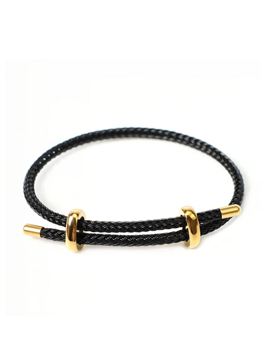 Tipped Rope Bracelet (Black)