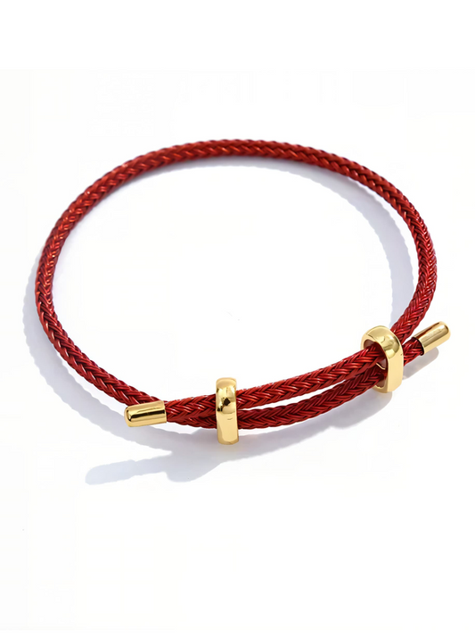 Tipped Rope Bracelet (Red)